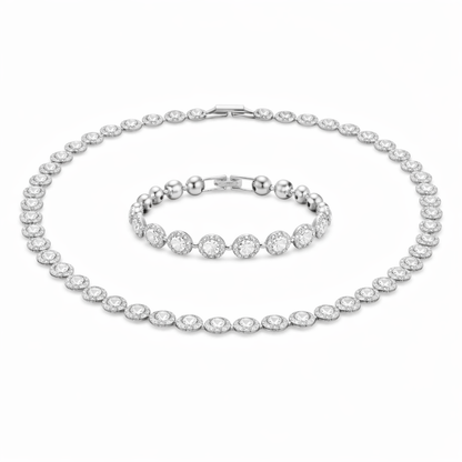 Set Angel Brățară+Colier Cadou Silver