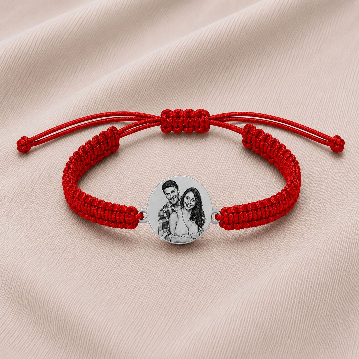 Set 2 Bratari Cuplu Personalizate cu Argint