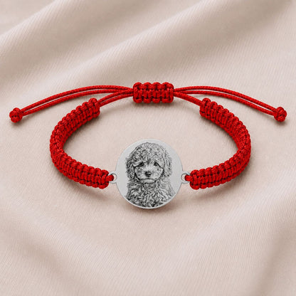 Bratara Rosie Personalizata Catel cu Argint