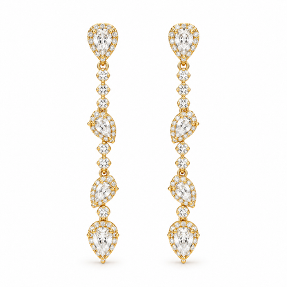 Cercei Seraphine Placati cu Aur 18k