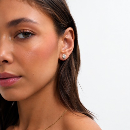Cercei Opaline Placati cu Aur 18k