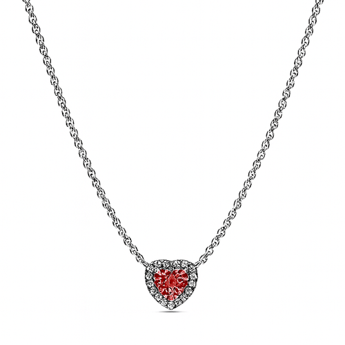 Colier Red Heart Silver cu Argint
