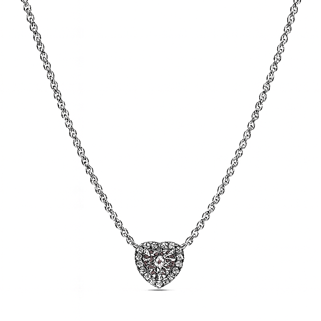 Colier White Heart Silver cu Argint