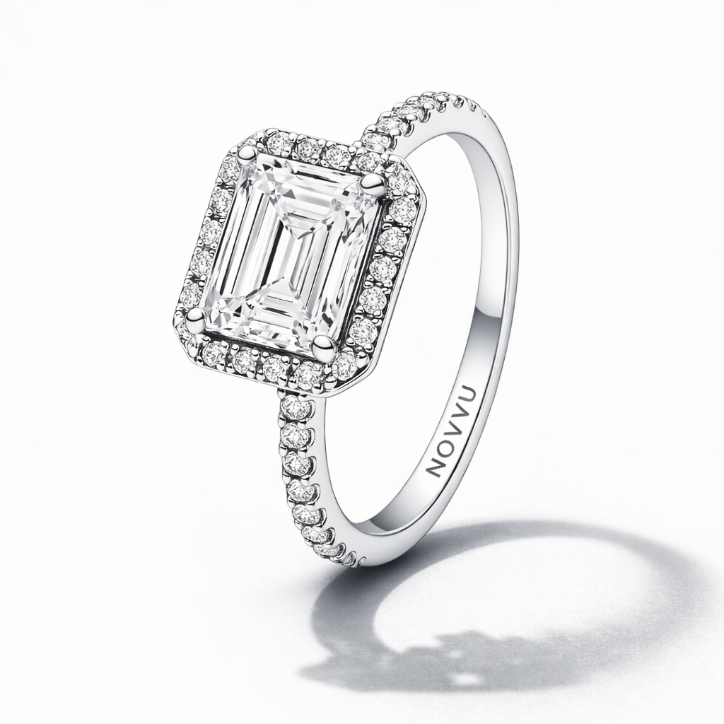 Inel White Cristal Cu Argint