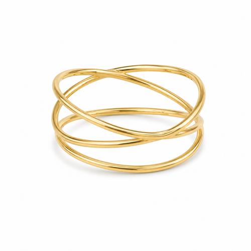 Inel Waves Gold cu Aur
