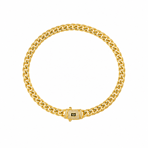 Bratara Monaco 6mm Placat cu Aur