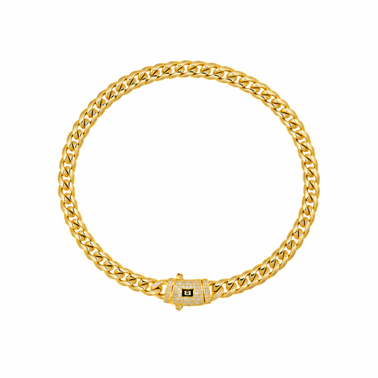 Bratara Monaco 6mm Placat cu Aur
