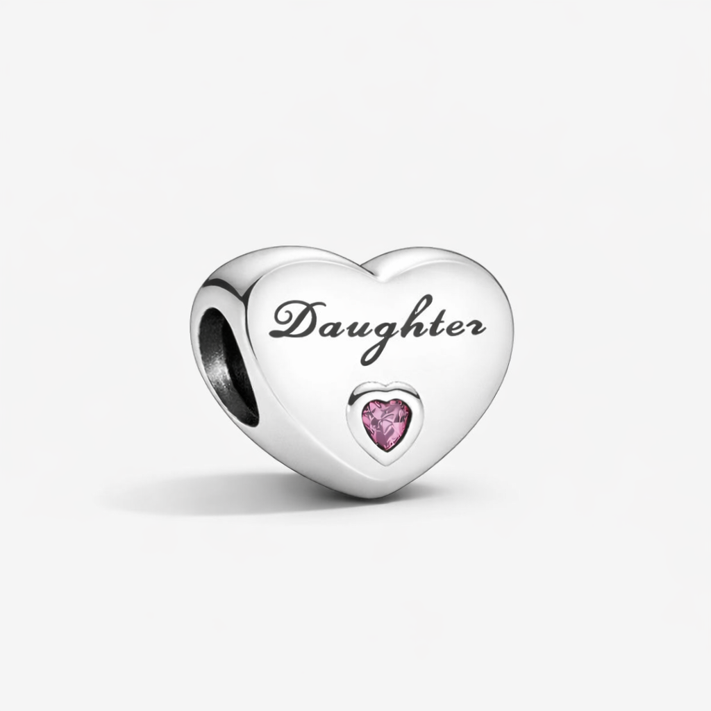 Talisman Inimioară „Daughter” Cu Argint