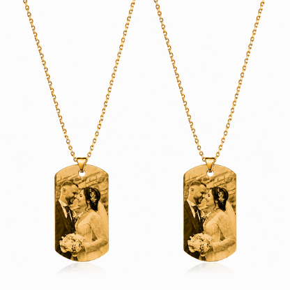 Set 2 Coliere Personalizate Eyes Love Gold cu Aur