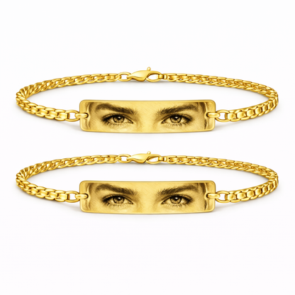 Set 2 Bratari Personalizate Eyes cu Aur