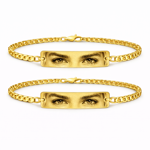 Set 2 Bratari Personalizate Eyes cu Aur
