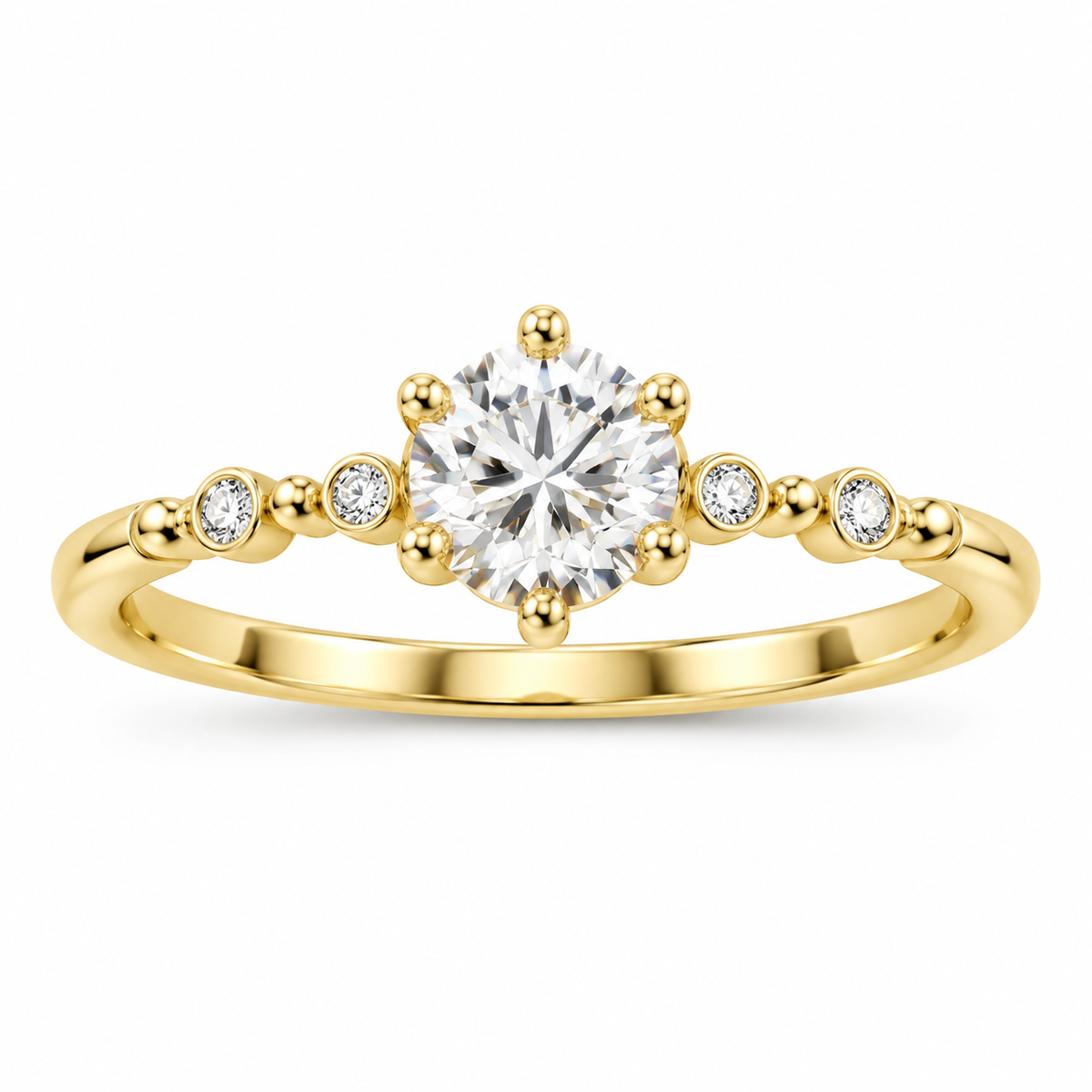 Inel Lunaria Gold cu Aur