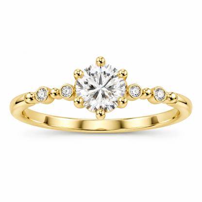 Inel Lunaria Gold cu Aur