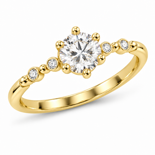 Inel Lunaria Gold cu Aur