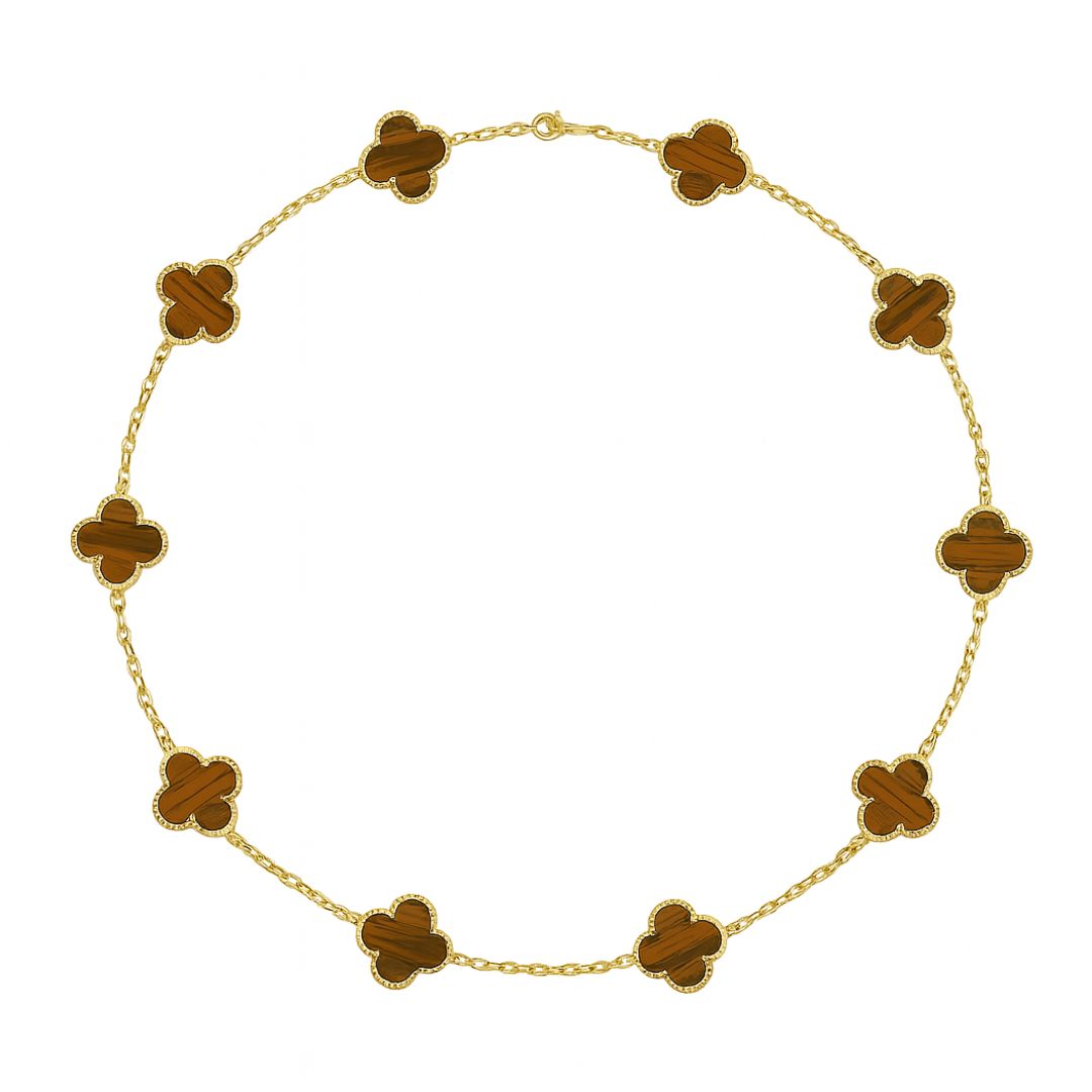 Colier Van Luxy Brown Gold
