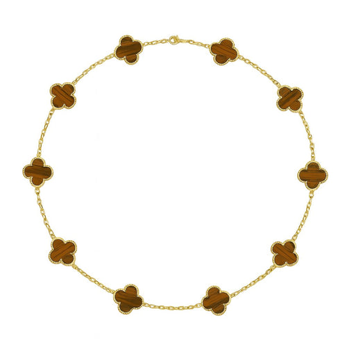 Colier Van Luxy Brown Gold