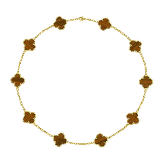 Colier Van Luxy Brown Gold