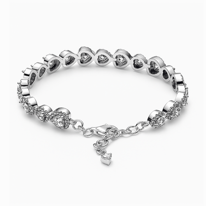 Bratara White Heart Silver Cu Argint