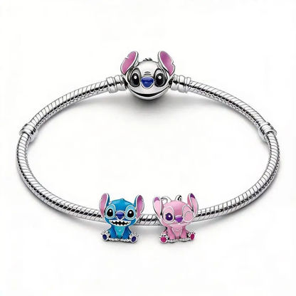 Set 2 Charmuri Stitch Albastru si Roz