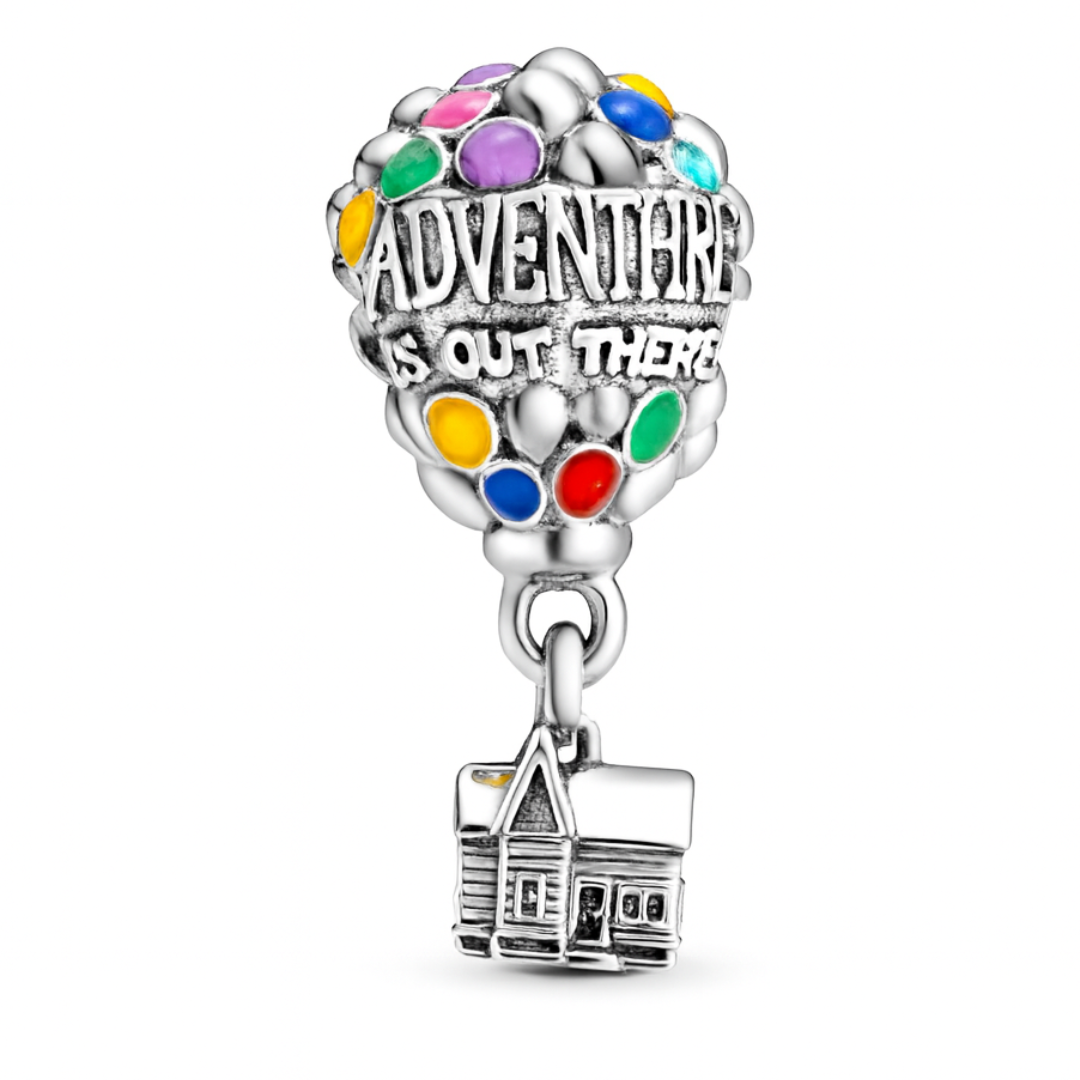 Talisman Pandantiv Disney Casuta cu Baloane Cu Argint