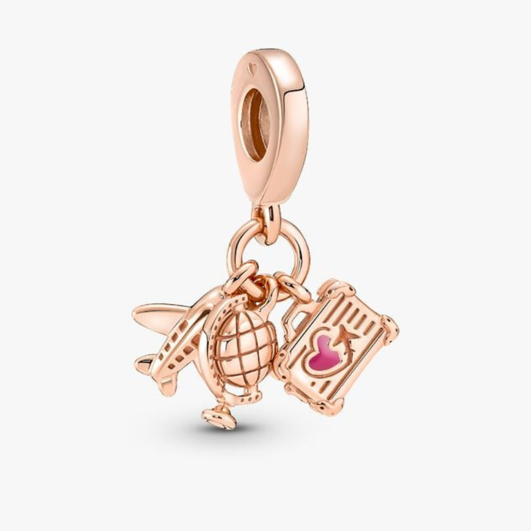 Talisman Pandantiv Travel Rose Cu Argint