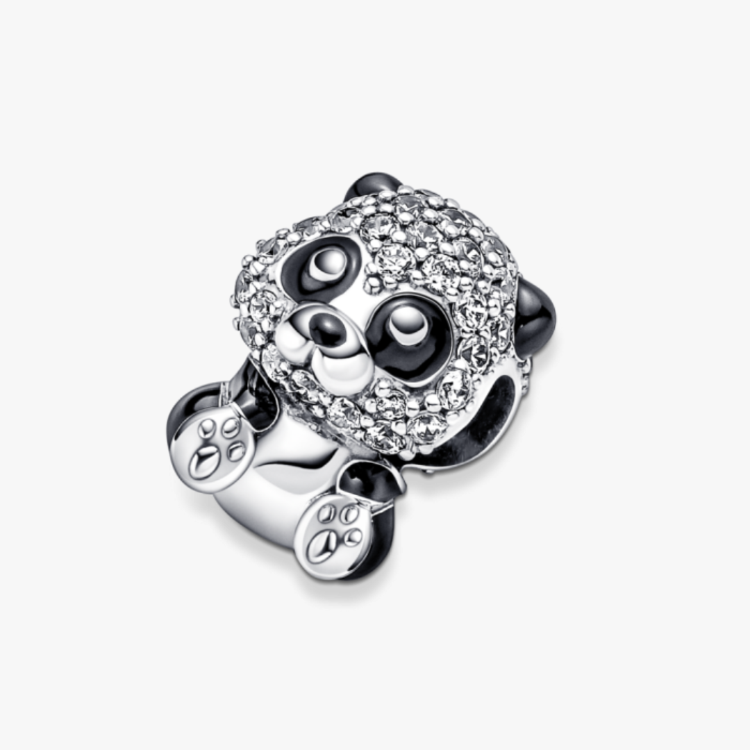 Talisman Pandantiv Panda Cu Argint