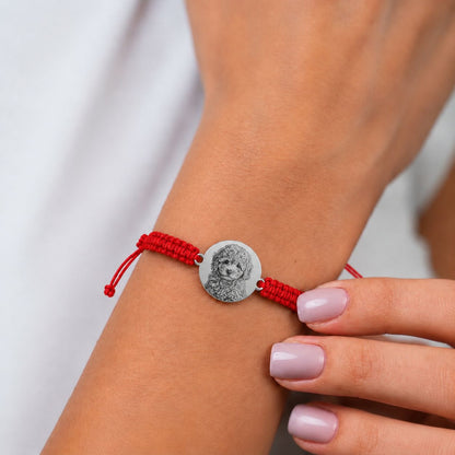 Bratara Rosie Personalizata Catel cu Argint