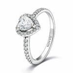 Inel White Heart