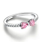 Set bijuterii Inel si Bratara Pink Bow