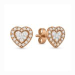 Cercei White Heart Silver