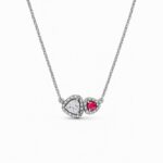 Set bijuterii Inel,Cercei si Colier Dublu Heart