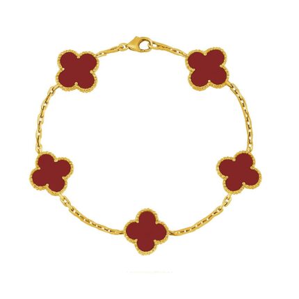 Bratara Van Luxy Burgundy Gold