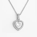 Colier Big Heart Pink