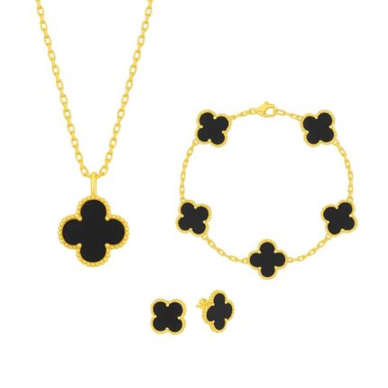 Set Bijuterii Colier,Bratara si Cercei Van Luxy White Gold