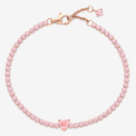 Bratara Tennis Pink Heart Rose