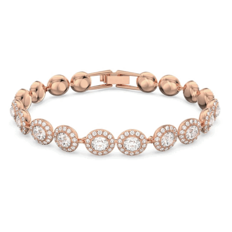 Set Angel Brățară+Colier+Cercei Cadou Rose Gold