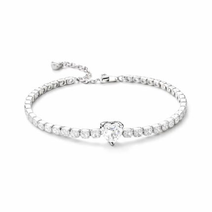 Bratara Tennis Pink Heart