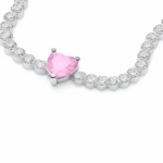 Bratara Tennis Pink Heart