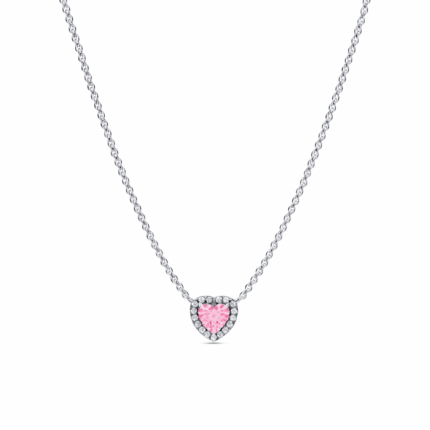 Set bijuterii Colier si Bratara Pink Heart