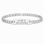 Bratara Personalizata Data Silver