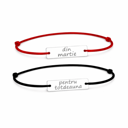 Set 2 Bratari Personalizate Totdeauna