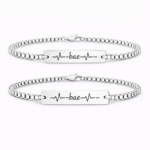 Set 2 Bratari Personalizate Bae cu Argint