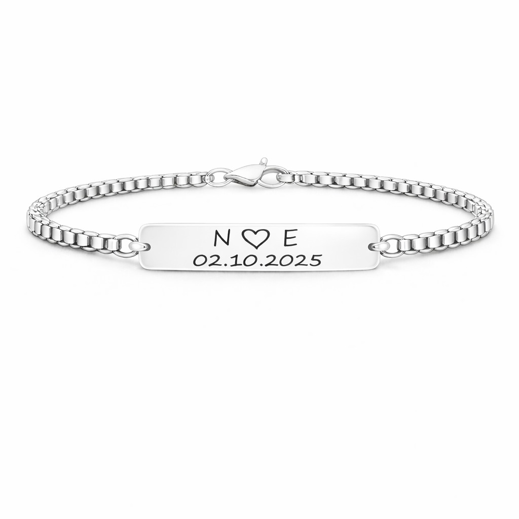 Bratara Personalizata Data cu Argint
