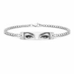 Bratara Personalizata Eyes cu Argint