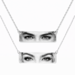 Set 2 Coliere Personalizate Eyes Silver