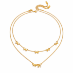 Colier Fundiță Dublu Placat Cu Aur 19k