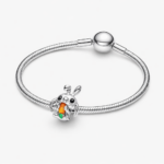Talisman Pandantiv Stitch Morcov Cu Argint - imagine 2