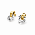 Cercei Duo Placati cu Aur 18k - imagine 2