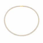 Bratara Tennis Placata cu Aur 18k