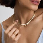 Colier Tennis Placat cu Aur 18k